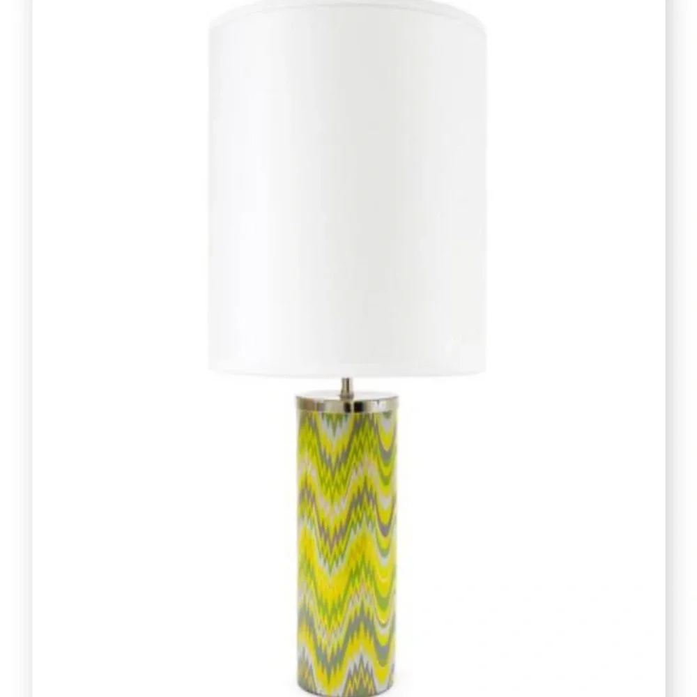 Jonathan Adler green Carnaby Acid Palm table lamp